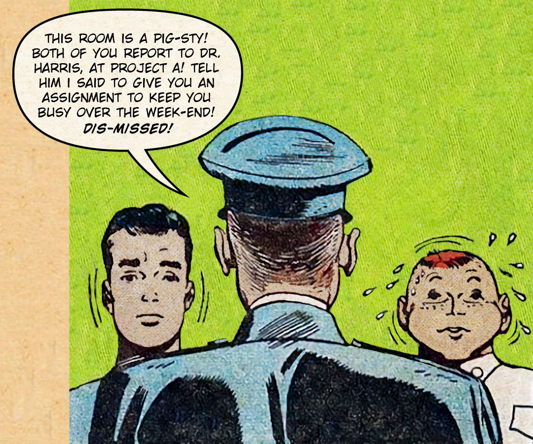 Flyboy in Monkey Business 1 panel 6