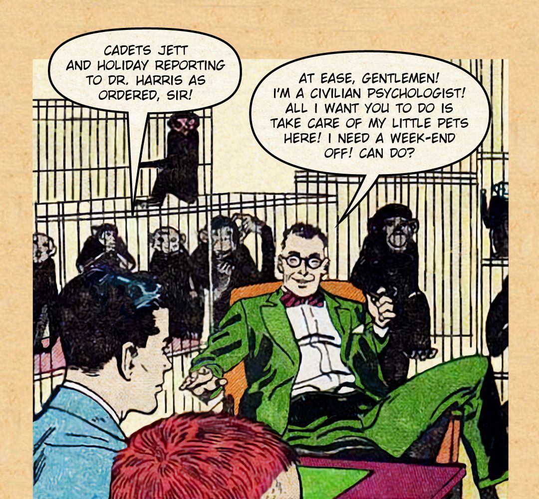 Flyboy in Monkey Business 1 panel 8