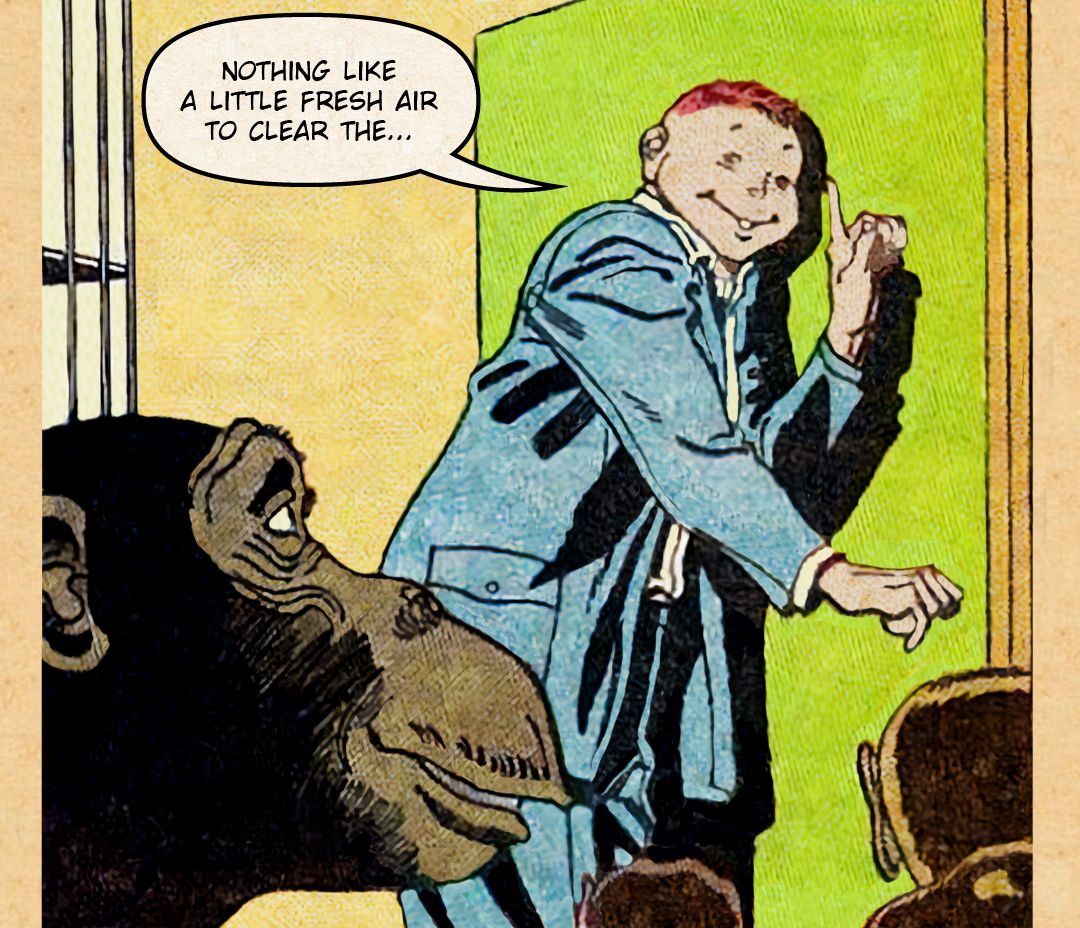 Flyboy in Monkey Business 2 panel 12