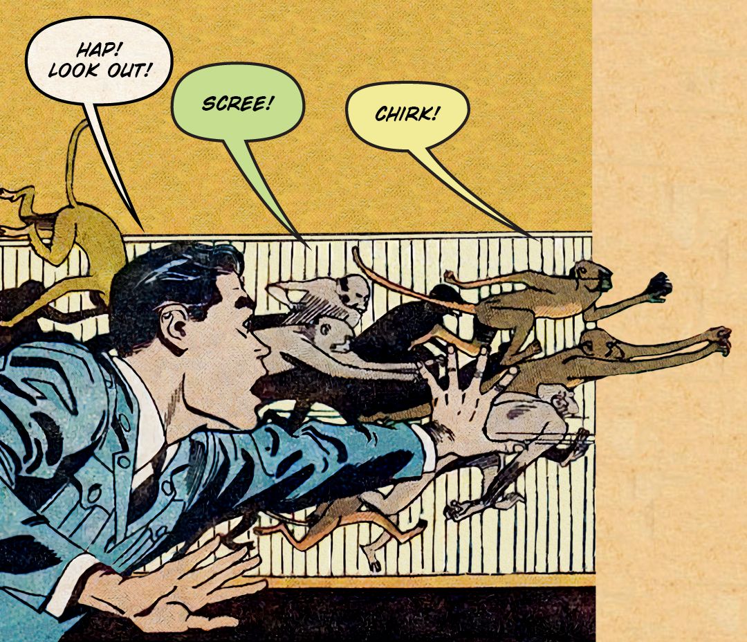 Flyboy in Monkey Business 3 panel 2