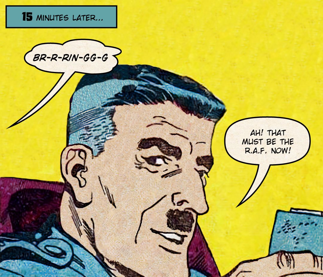 Flyboy in Monkey Business 3 panel 6