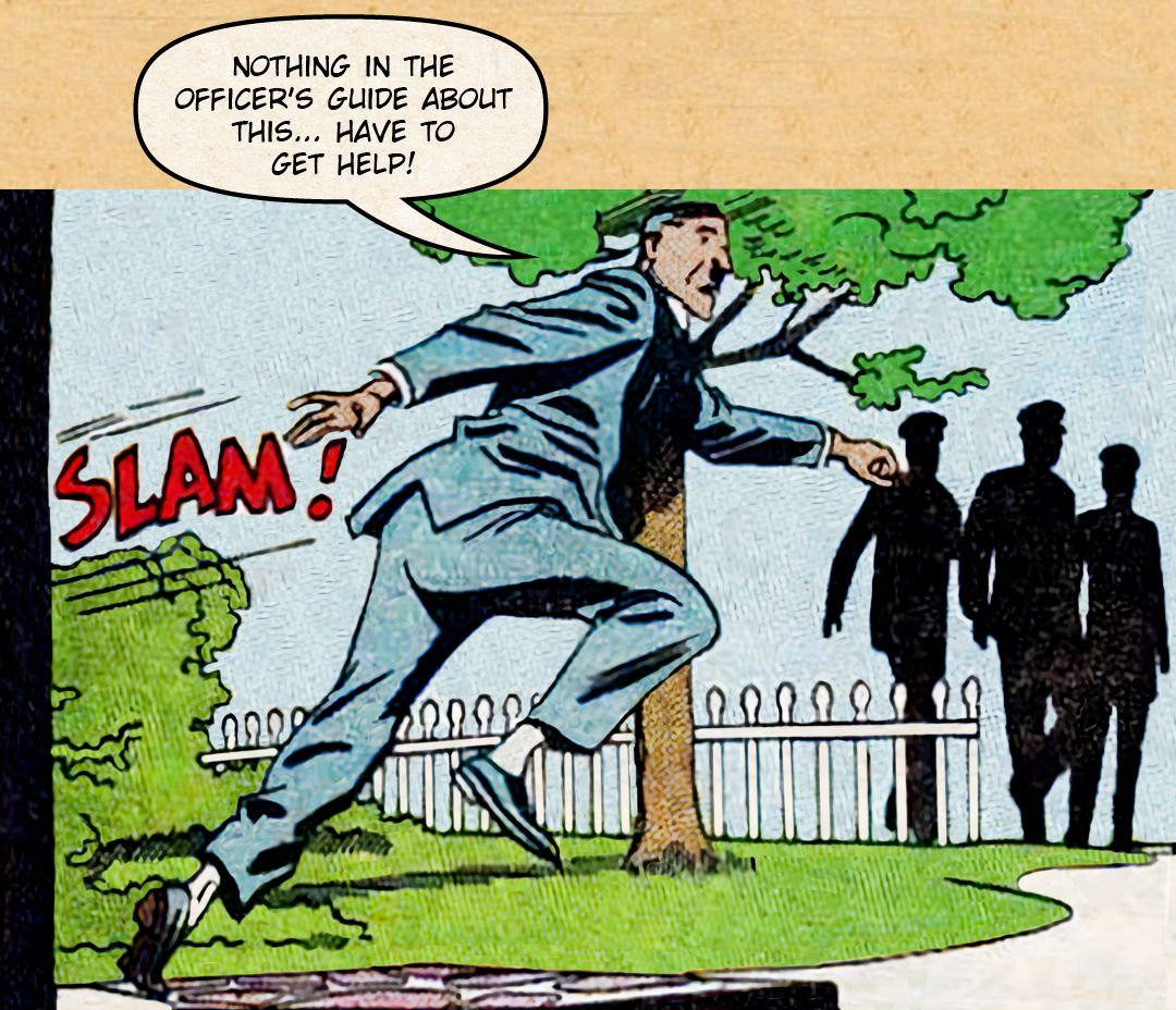 Flyboy in Monkey Business 3 panel 9