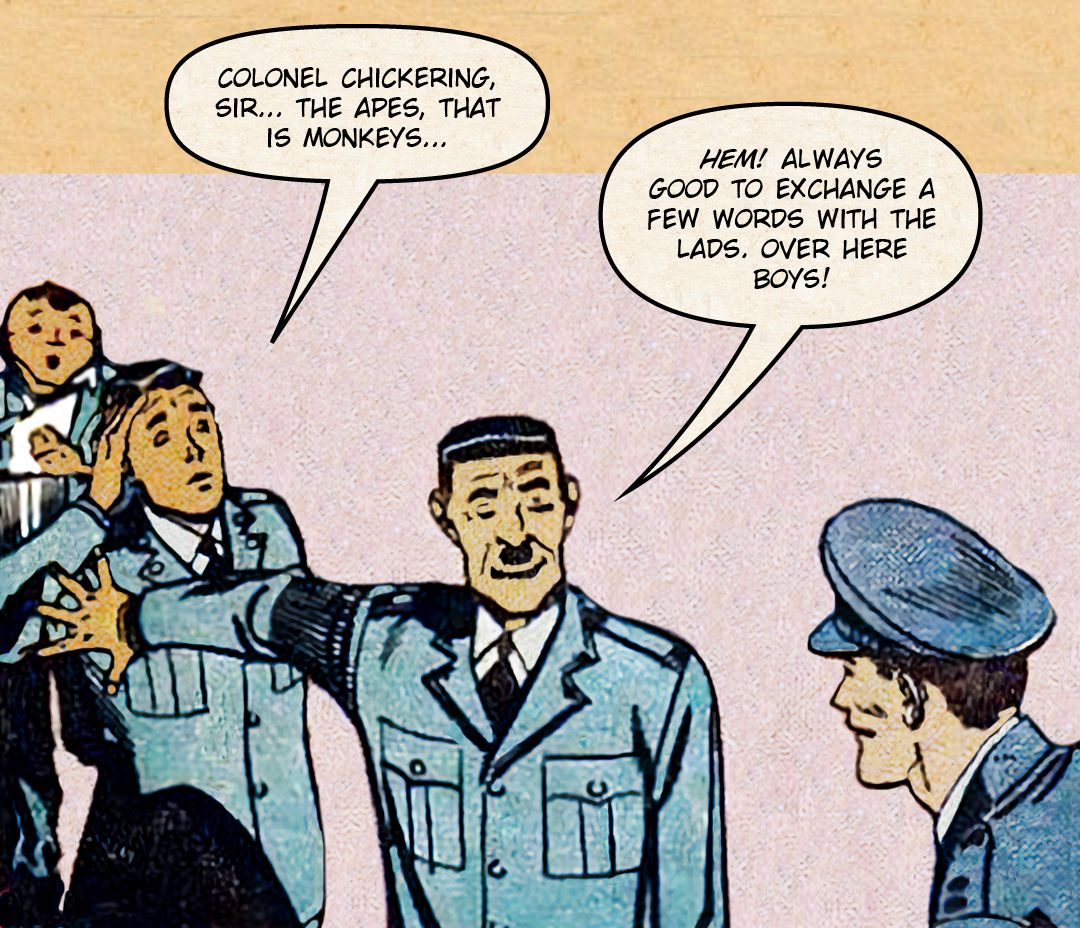 Flyboy in Monkey Business 3 panel 11