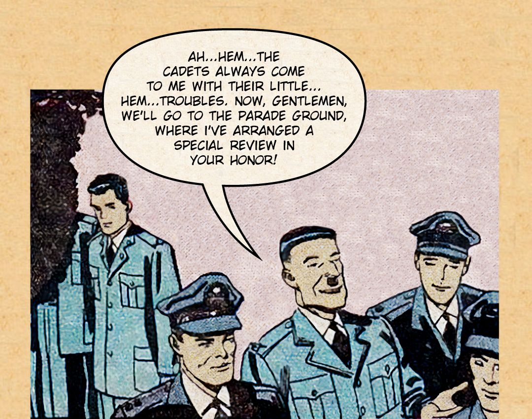 Flyboy in Monkey Business 3 panel 13