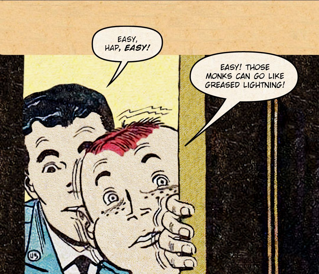 Flyboy in Monkey Business 3 panel 14