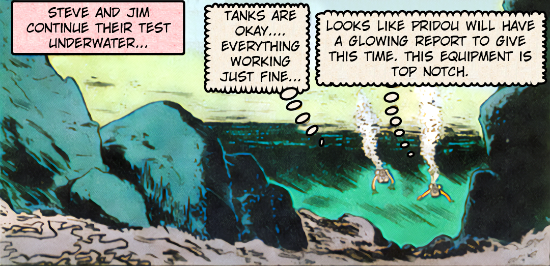 The Frogmen #7 : The Deadly Twist panel 3