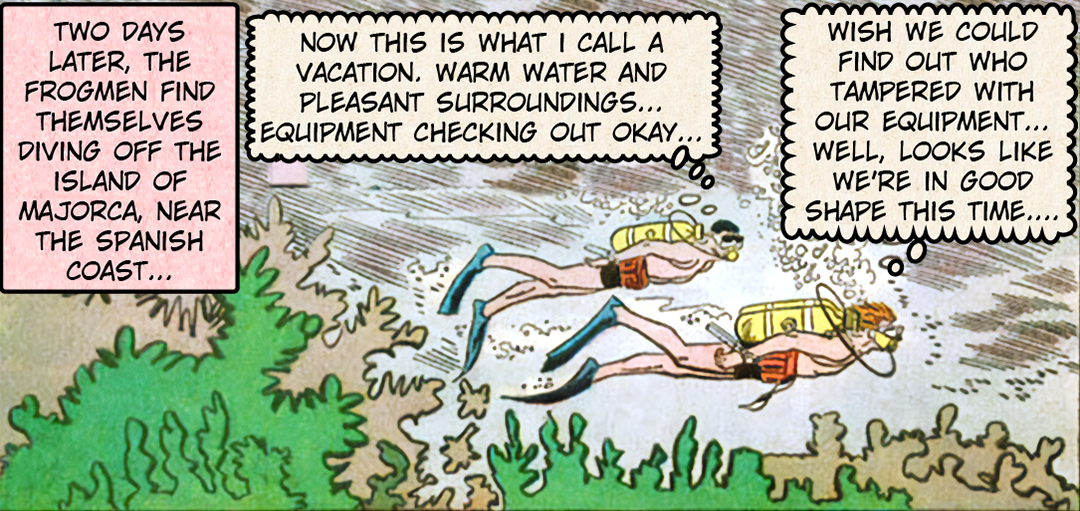 The Frogmen #3: Spanish Treasure panel 7