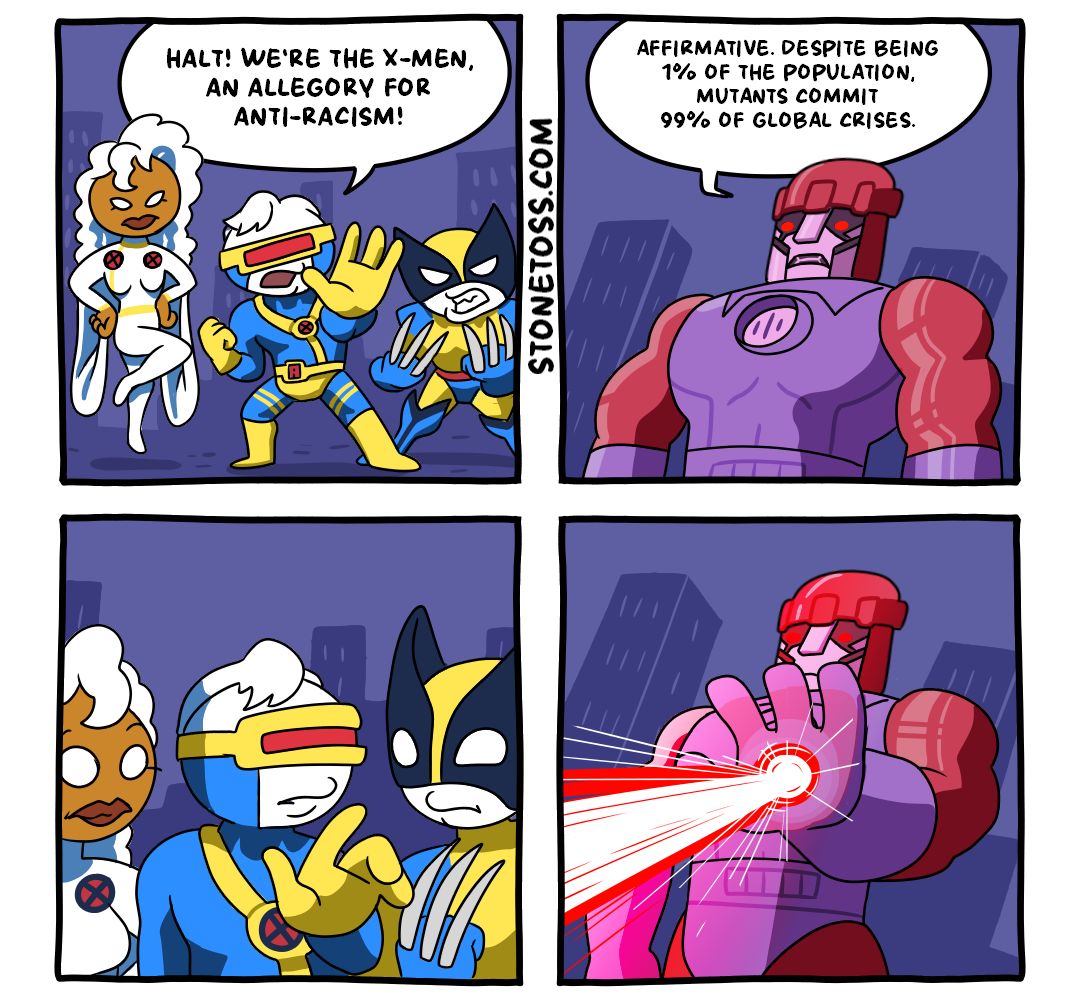 X-con-Men panel 1