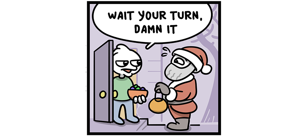 Orange Christmas panel 2