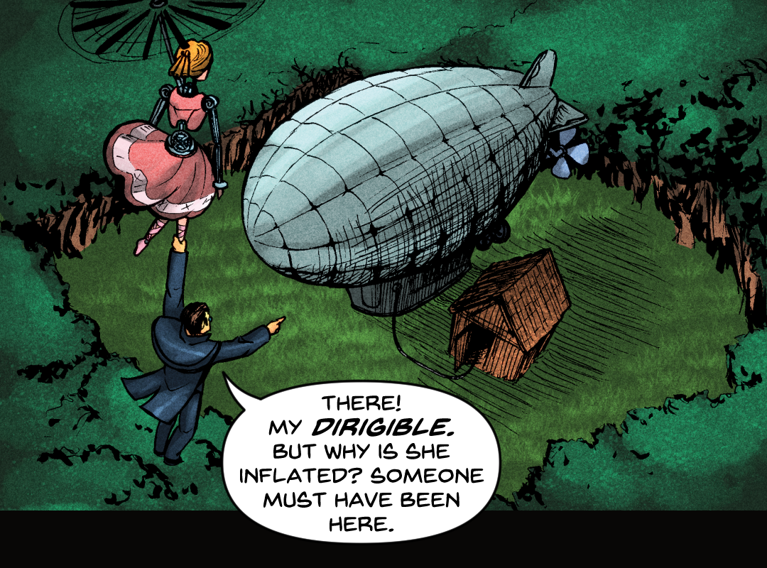 To The Dirigible! panel 7