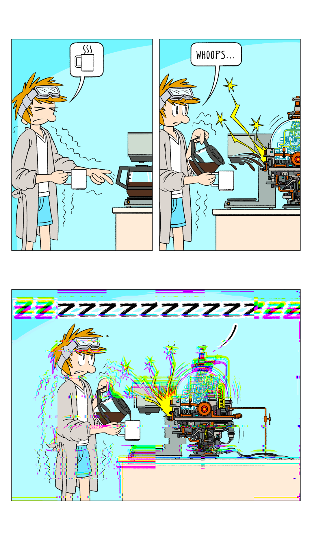 Quantum Caffeination Part 1 panel 1