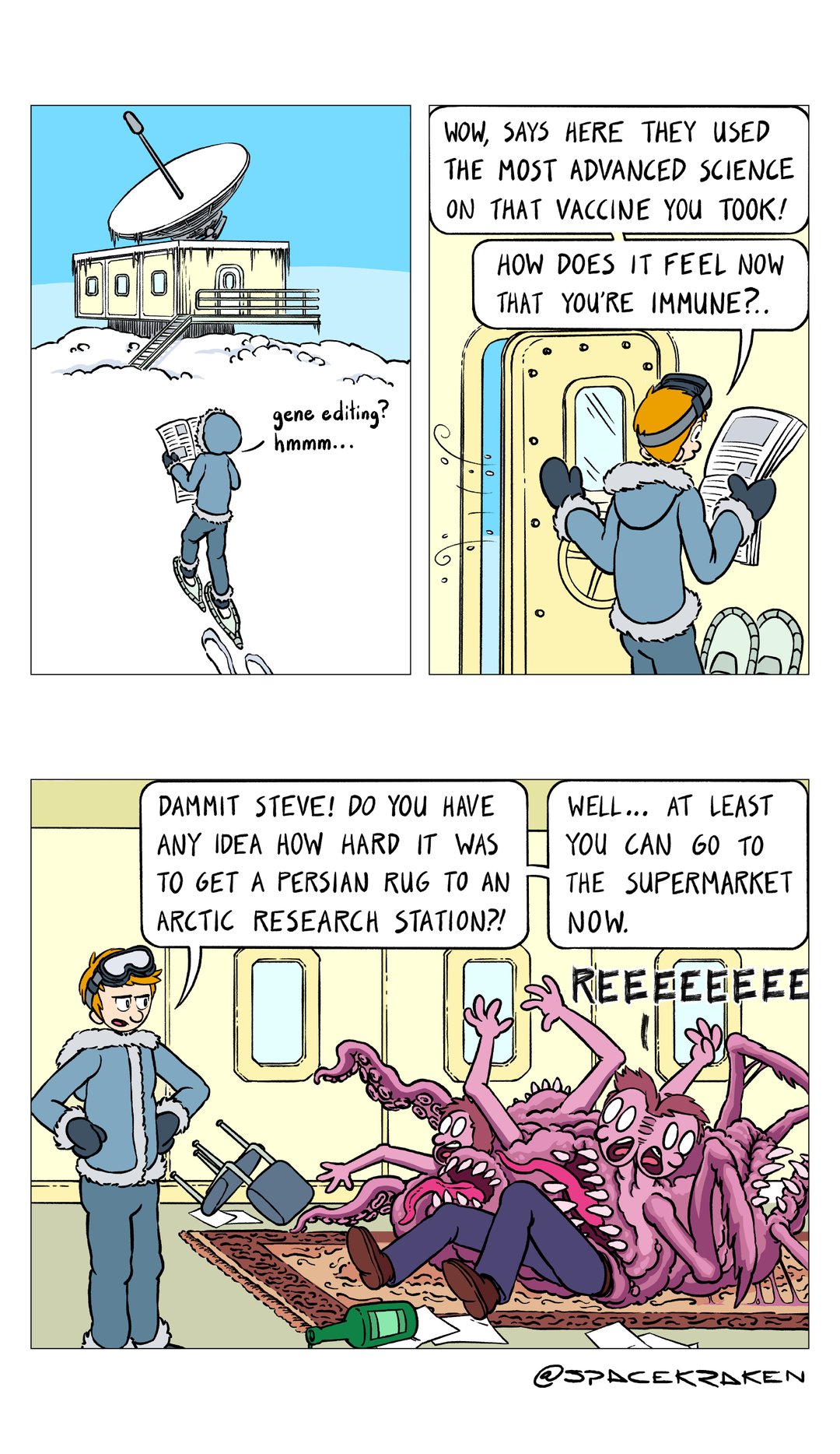 Ice Station Spacekraken panel 1