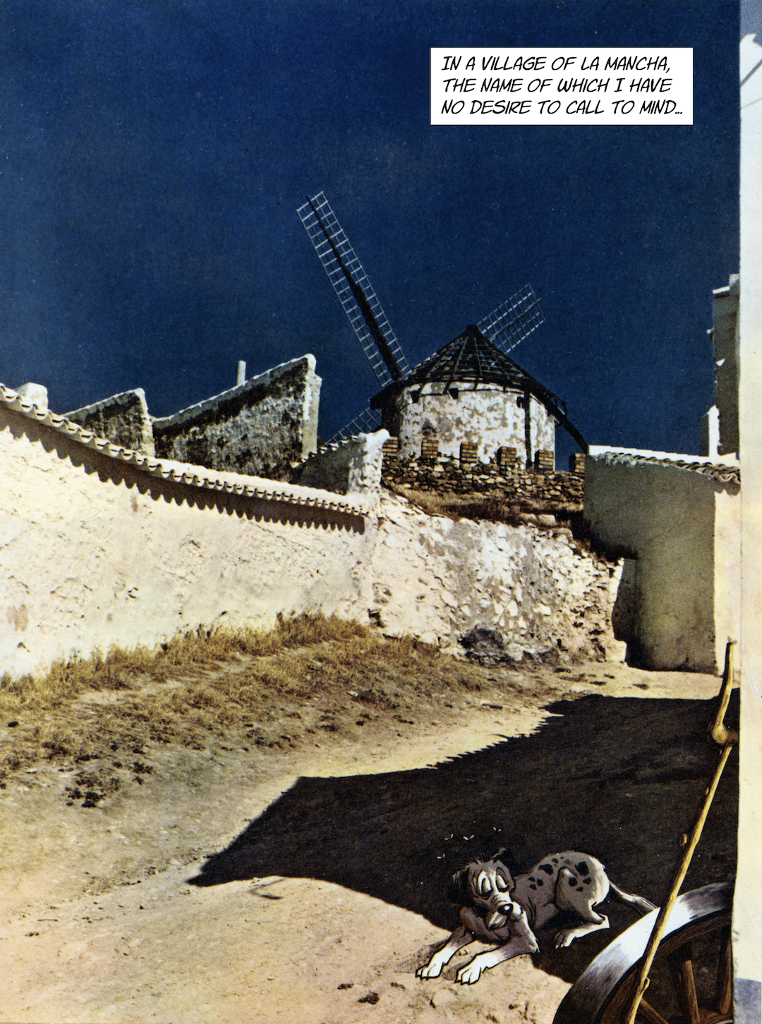 In a Village of La Mancha panel 1