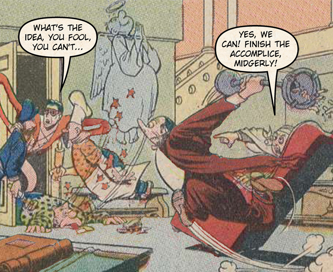 Plastic Man, 99 years #2 - Bumped Heads & Plot Twists panel 4