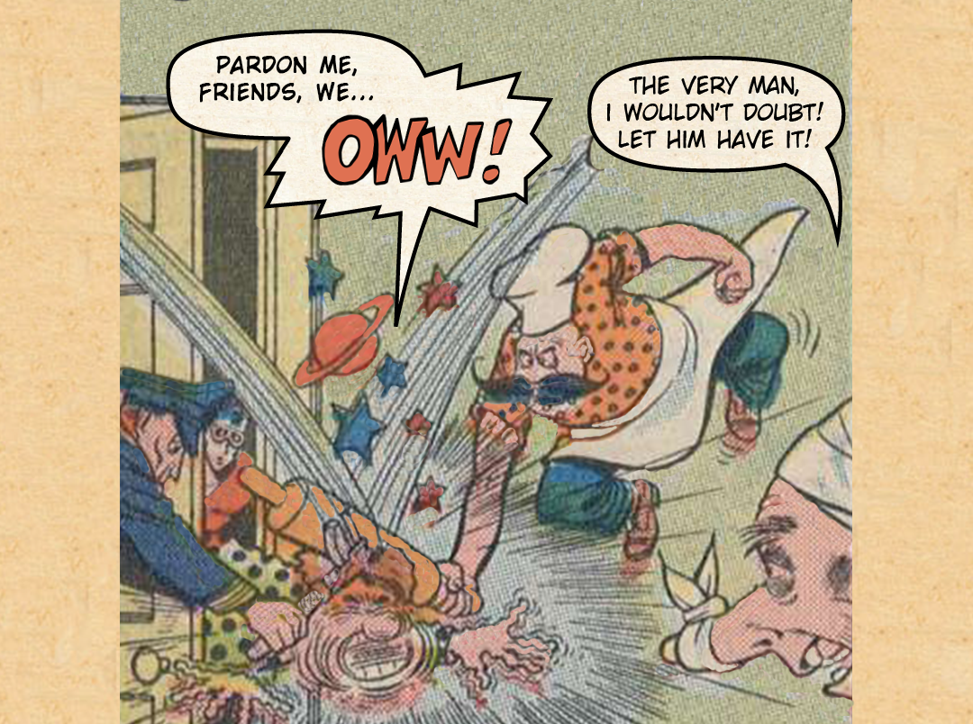 Plastic Man, 99 years #2 - Bumped Heads & Plot Twists panel 3