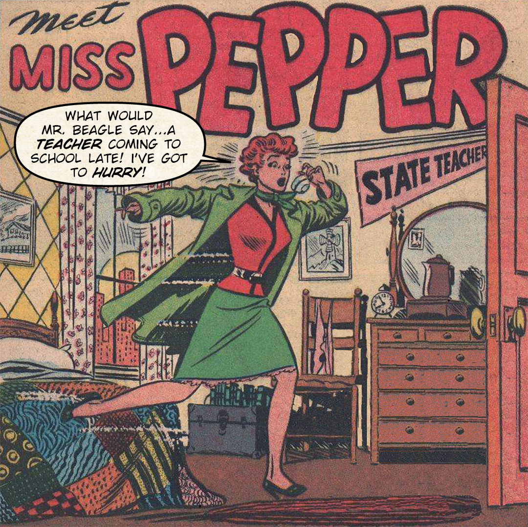 Meet Miss Pepper #1 - Late On My First Day! panel 3