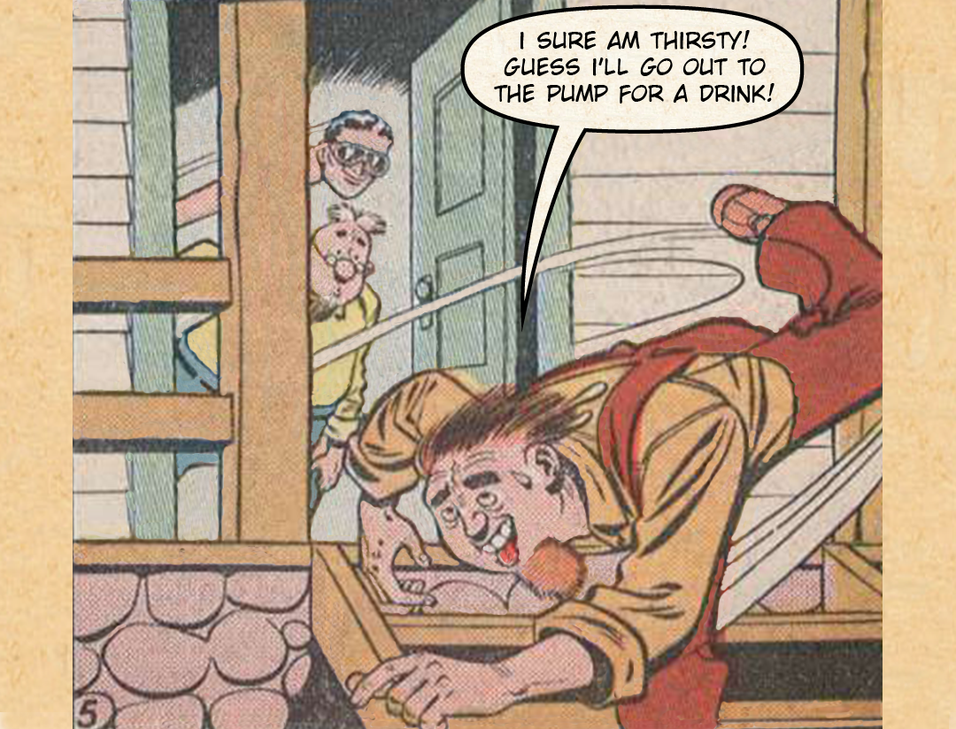 Plastic Man at the Farm #2 - This Is The Life panel 5