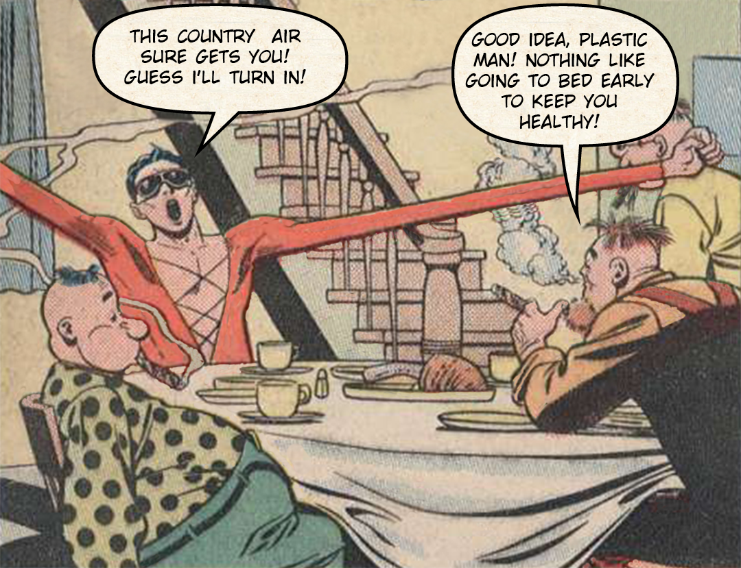 Plastic Man at the Farm #2 - This Is The Life panel 14