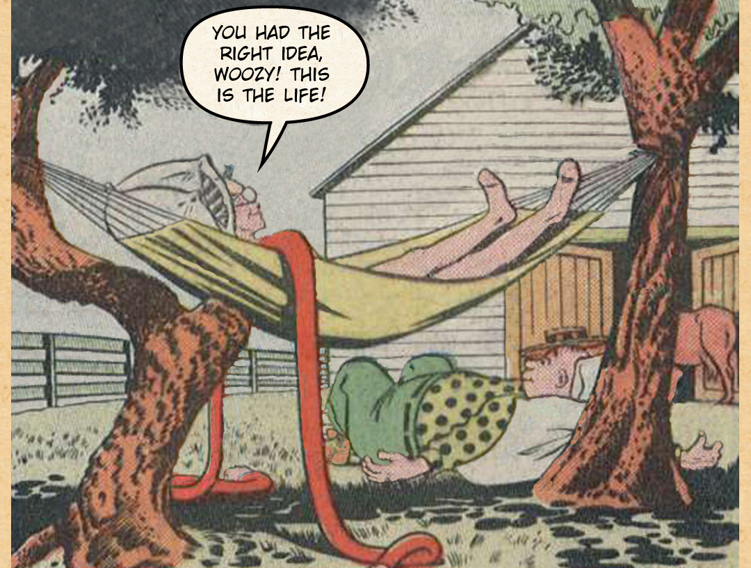 Plastic Man at the Farm #2 - This Is The Life panel 8