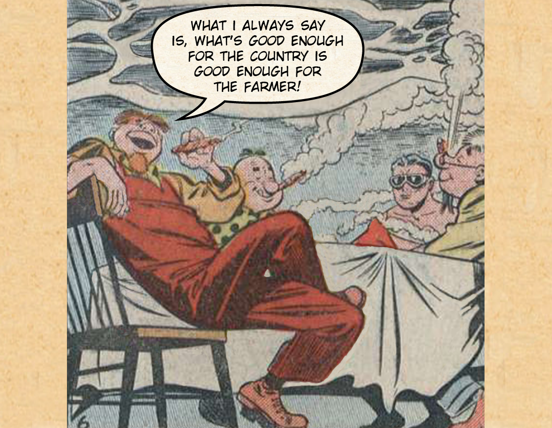 Plastic Man at the Farm #2 - This Is The Life panel 13