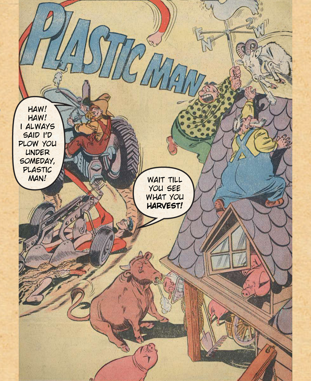Plastic Man at the Farm #1 - Making Money image number 2