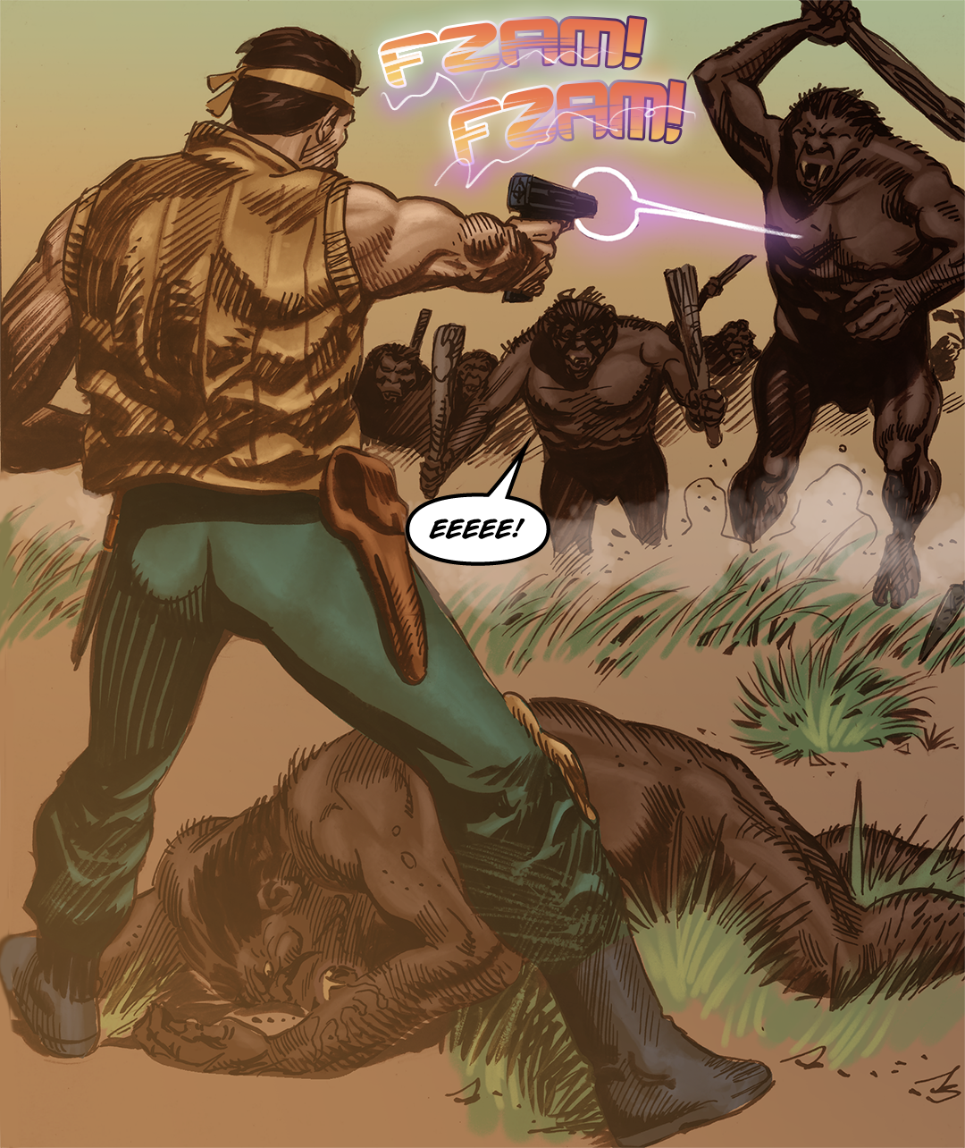 Planet of the Ape-Men panel 10