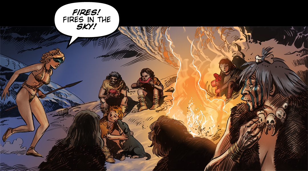 Fires in the Sky panel 6