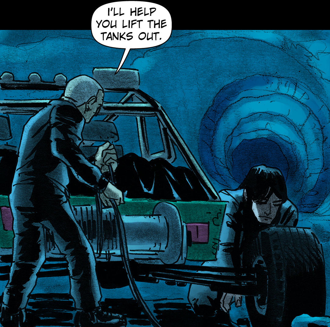 The Stowaway panel 3