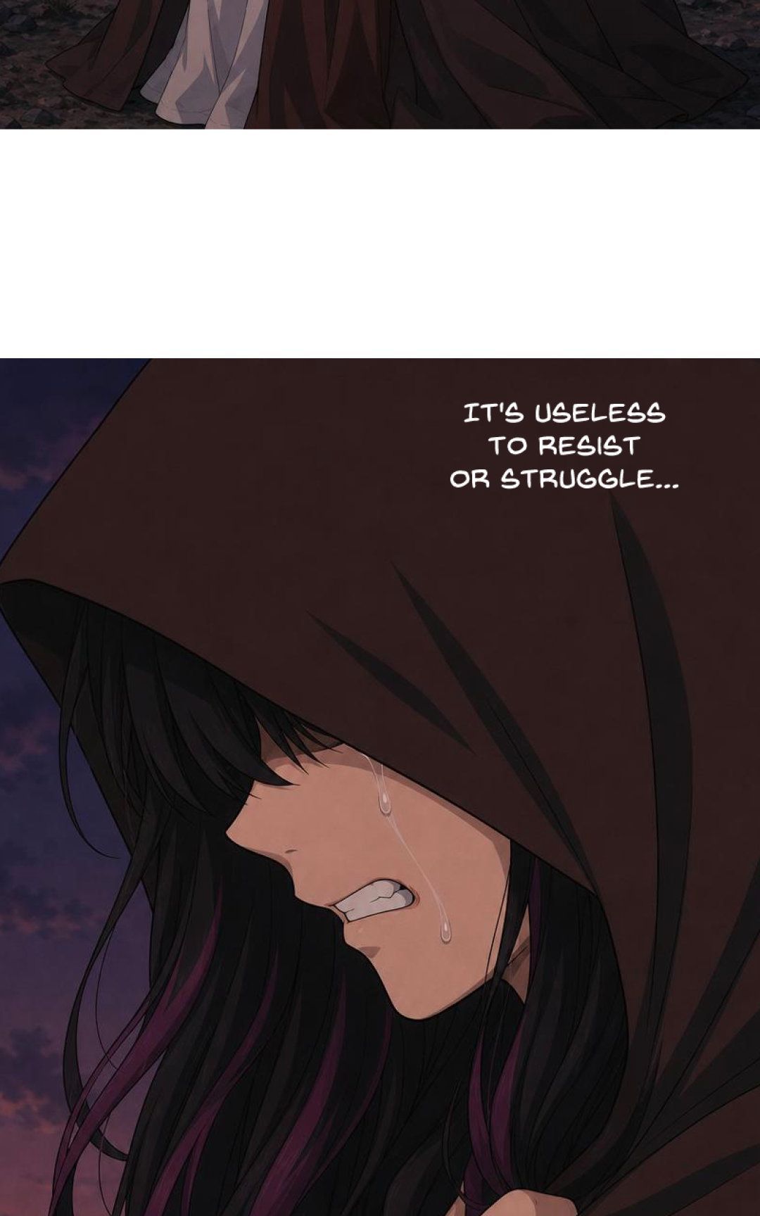A stranger arrives panel 4