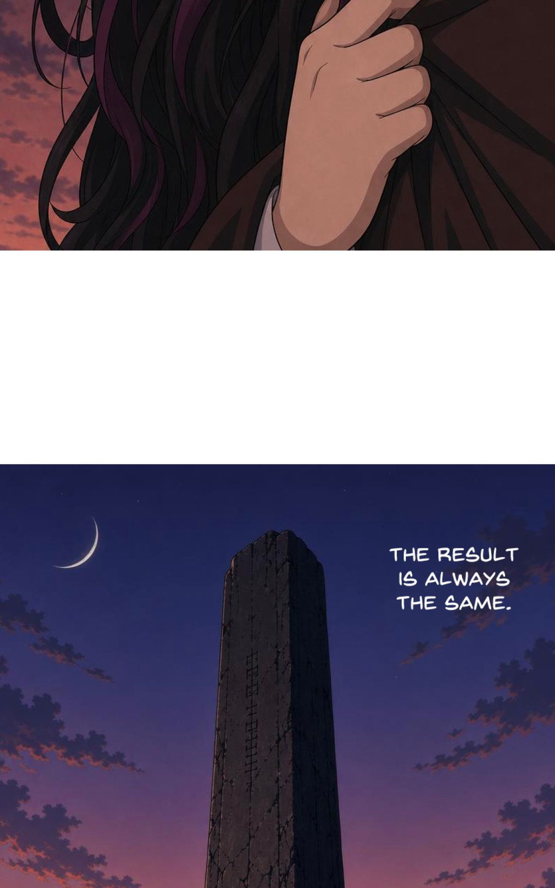 A stranger arrives panel 5