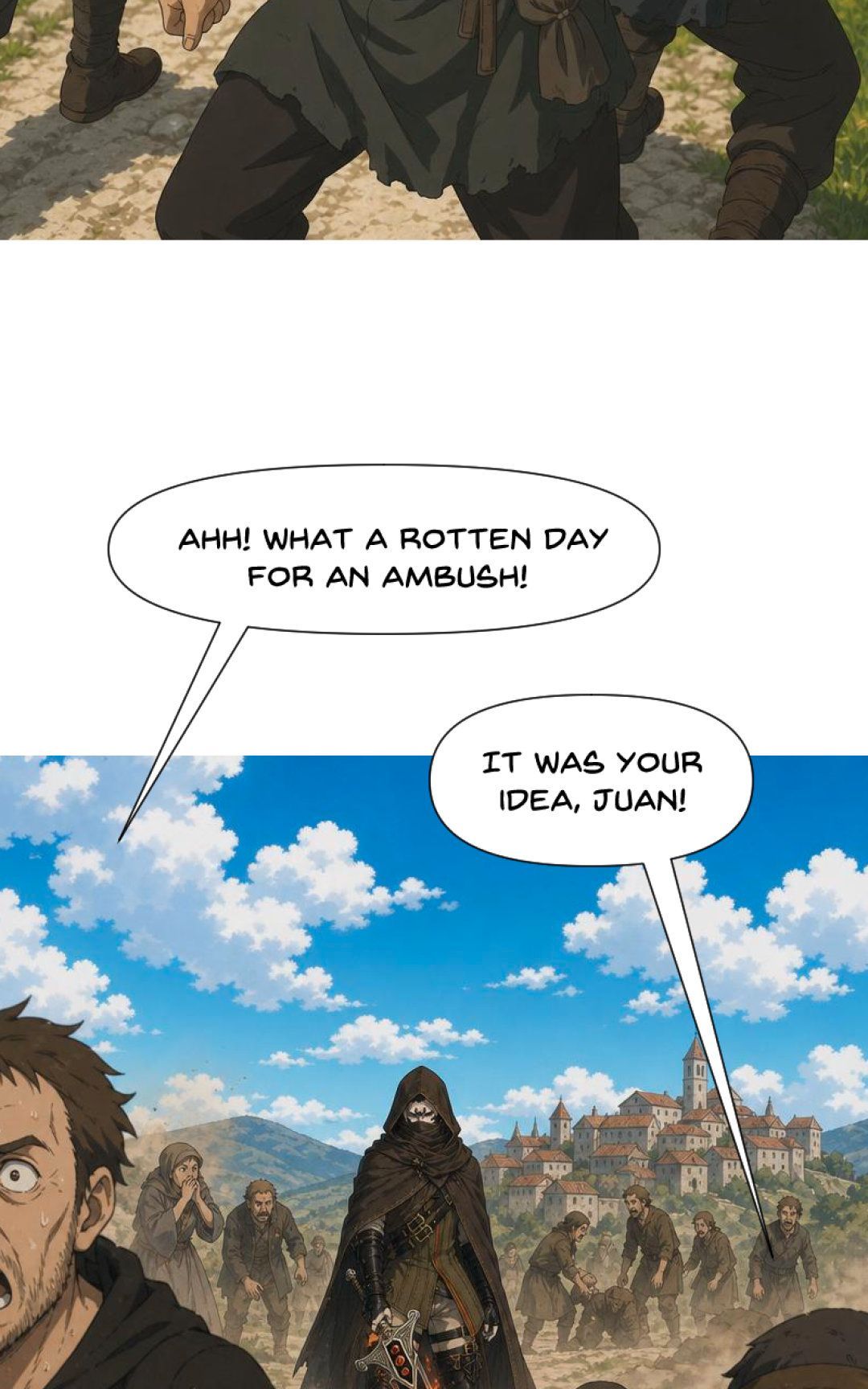 A stranger arrives panel 54