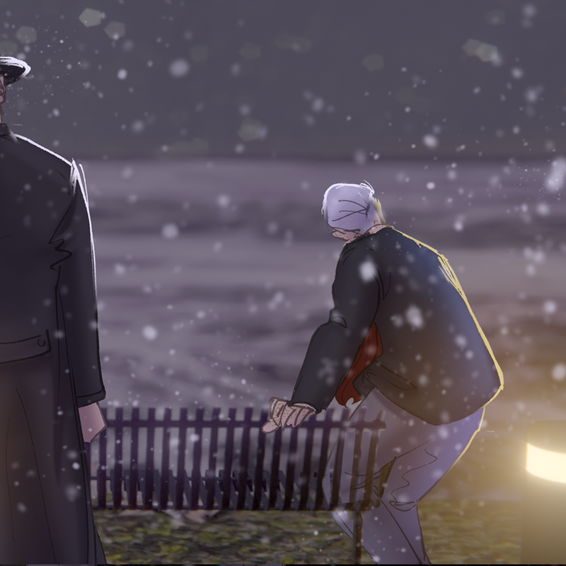 The frontpage cover art for the episode Disasterpiece from the comics series Chateau Grief, which is number 417 in the series