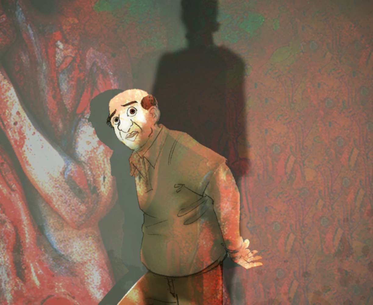 The frontpage cover art for the episode the Question (M) from the comics series Chateau Grief, which is number 422 in the series