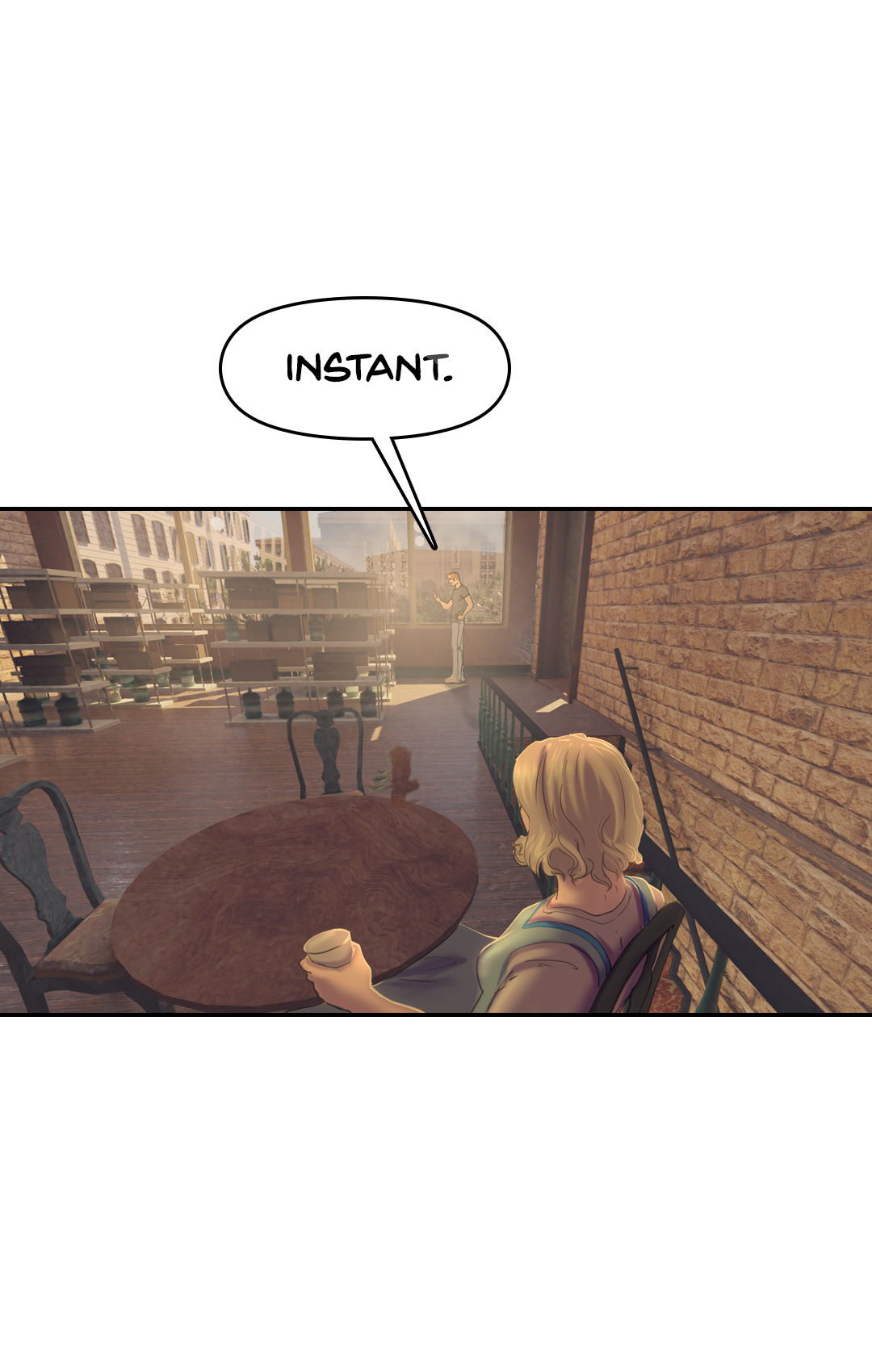 Not Her Cup of Tea panel 13