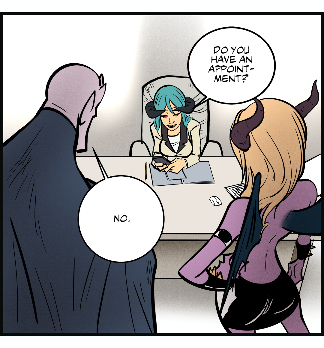 Do you have an appointment? panel 1