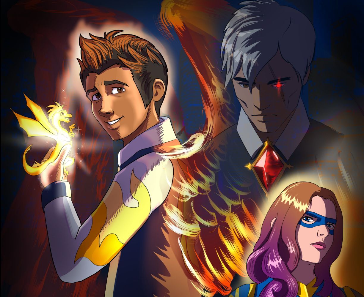 The cover art for the episode Healing Fire from the comics series After Atlantis, which is number 11 in the series