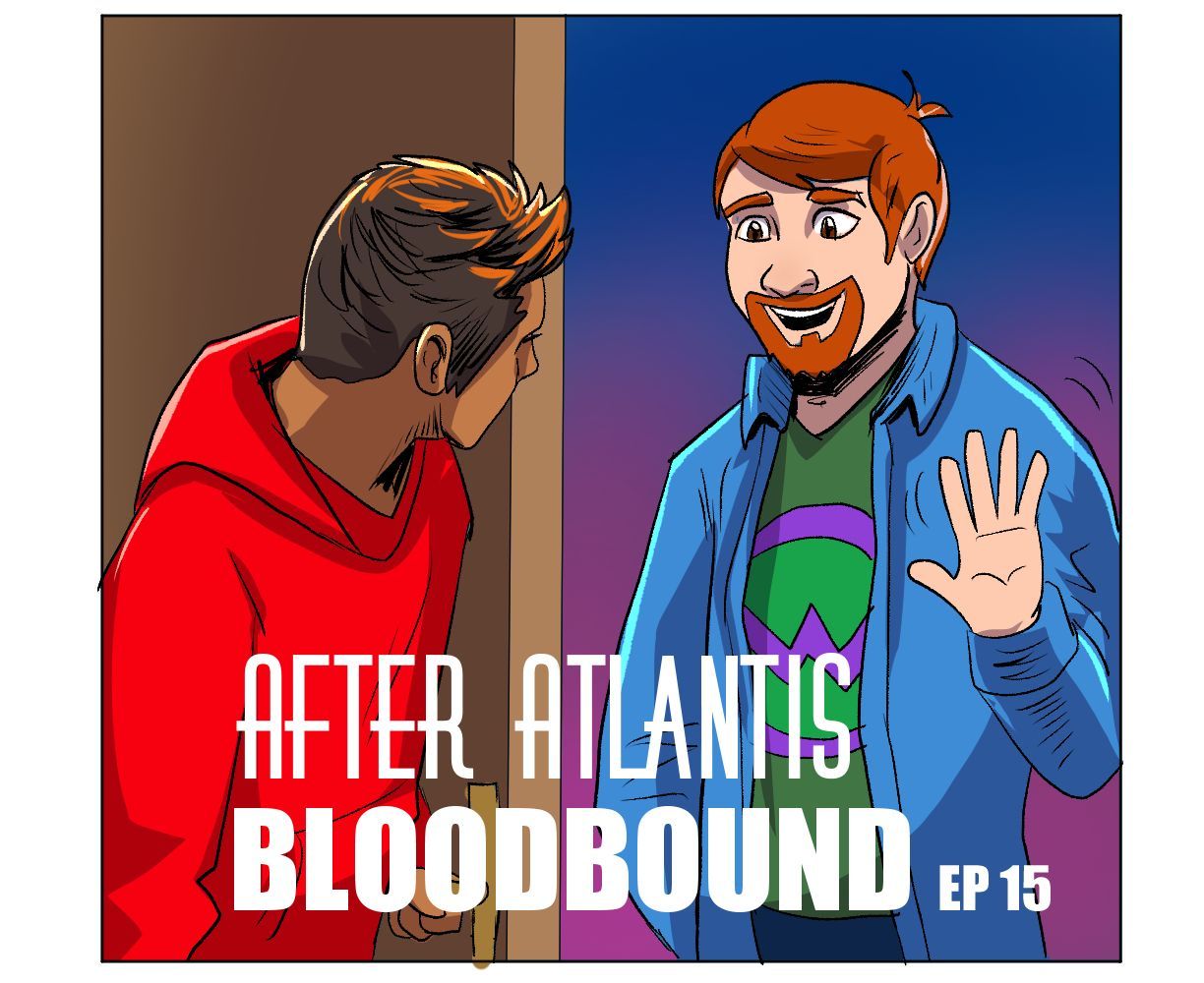 The cover art for the episode Overhealing from the comics series After Atlantis, which is number 15 in the series