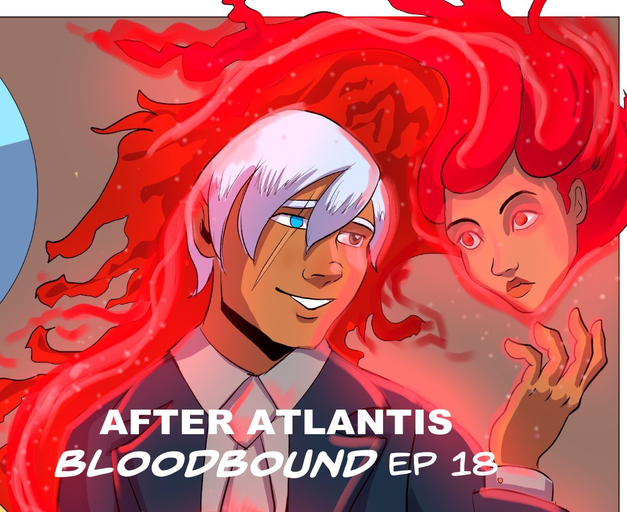 The cover art for the episode Youre Hired from the comics series After Atlantis, which is number 18 in the series