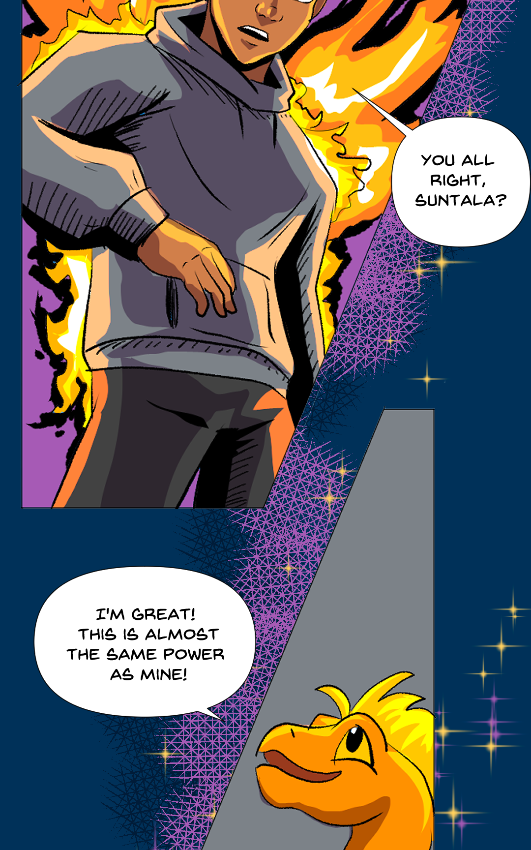 Fire versus Ice panel 8