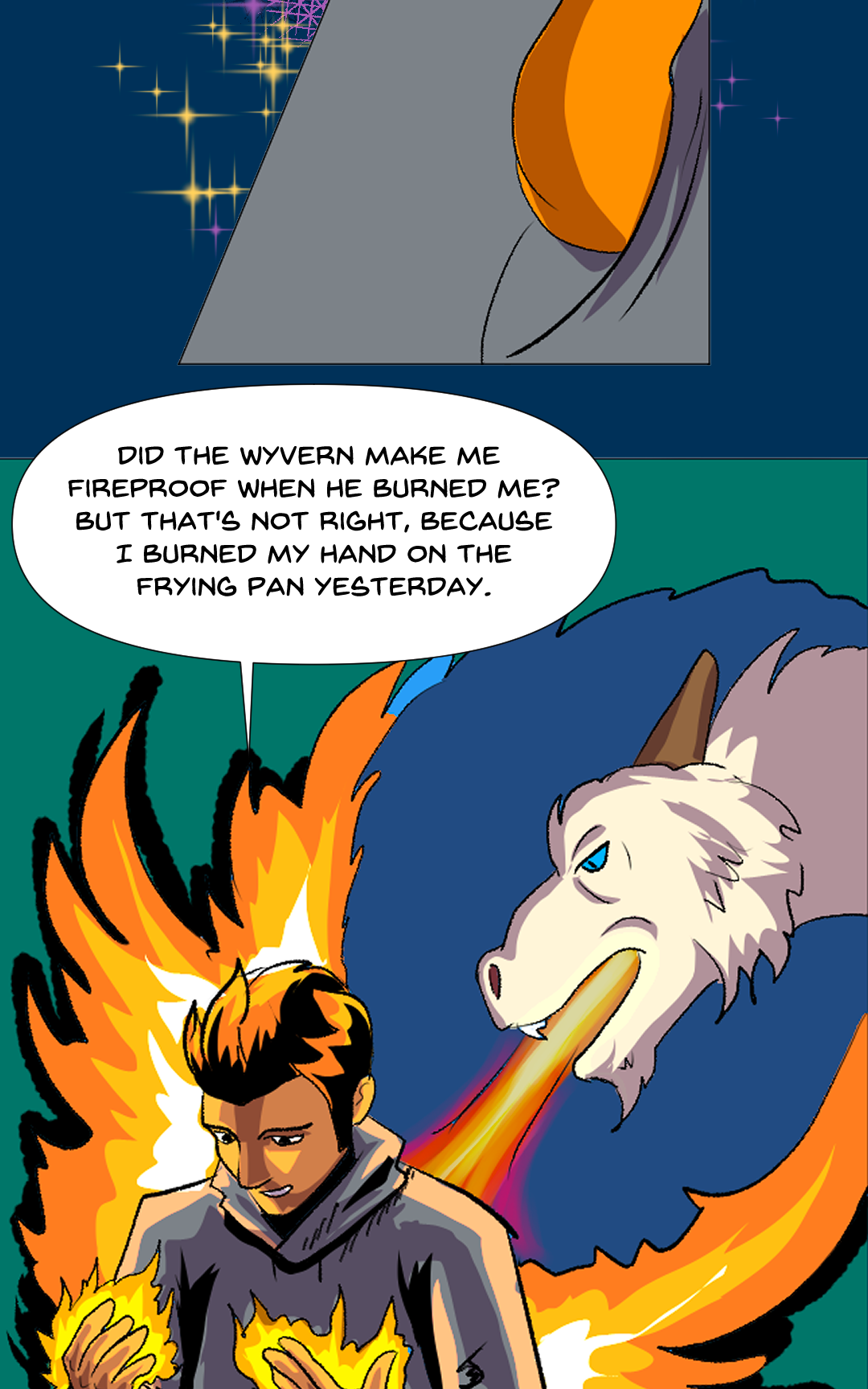 Fire versus Ice panel 9