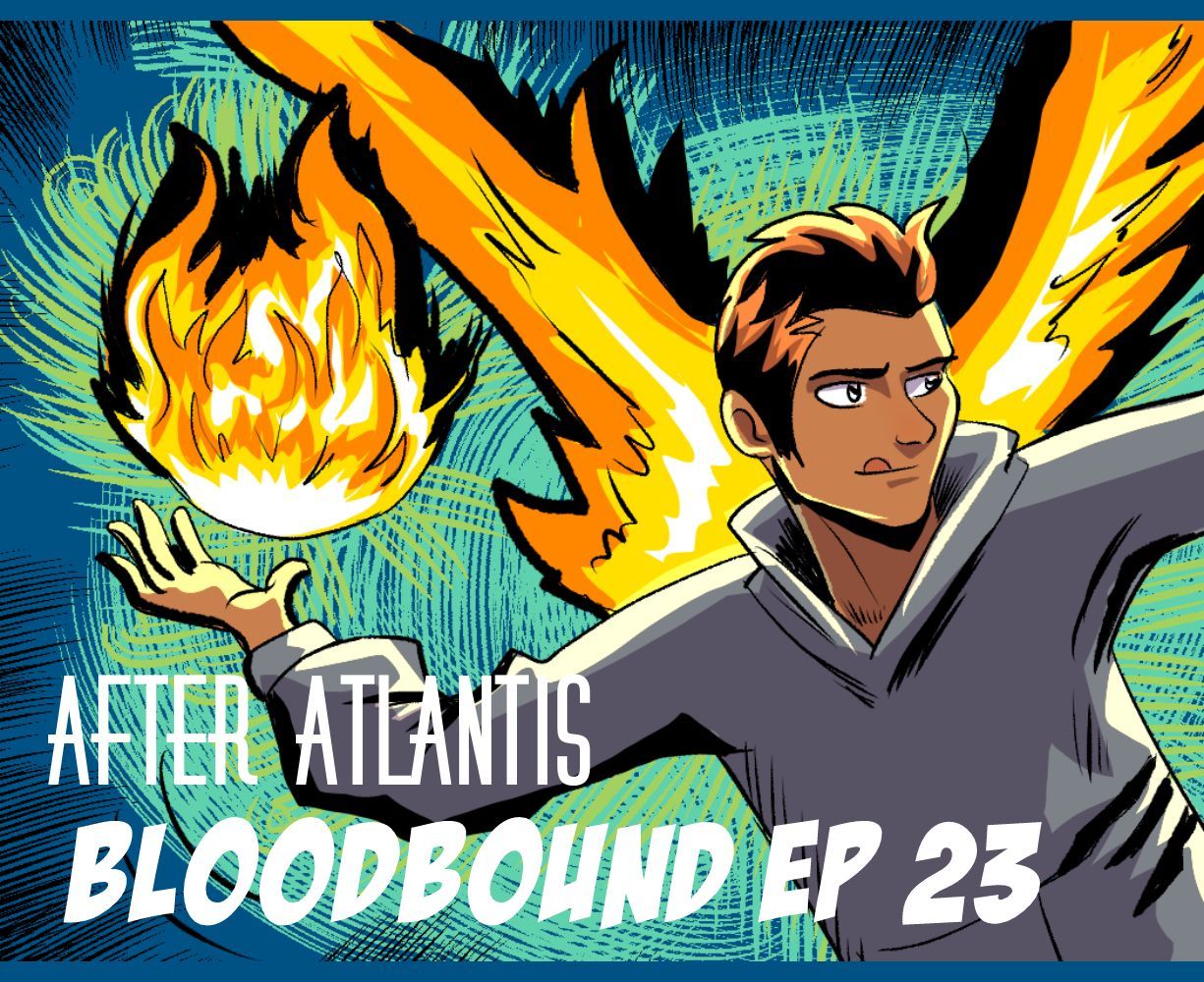 The cover art for the episode Fire versus Ice from the comics series After Atlantis, which is number 23 in the series