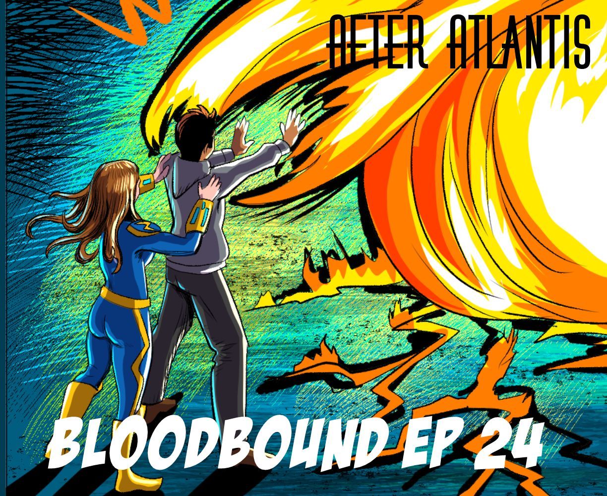 The cover art for the episode Firefighters from the comics series After Atlantis, which is number 24 in the series