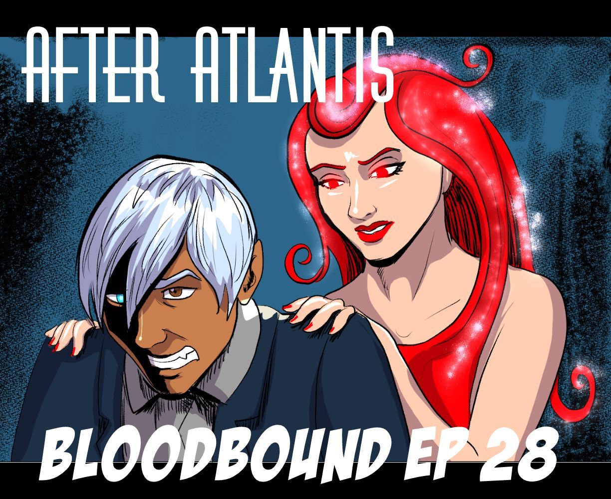 The cover art for the episode Revelations from the comics series After Atlantis, which is number 28 in the series