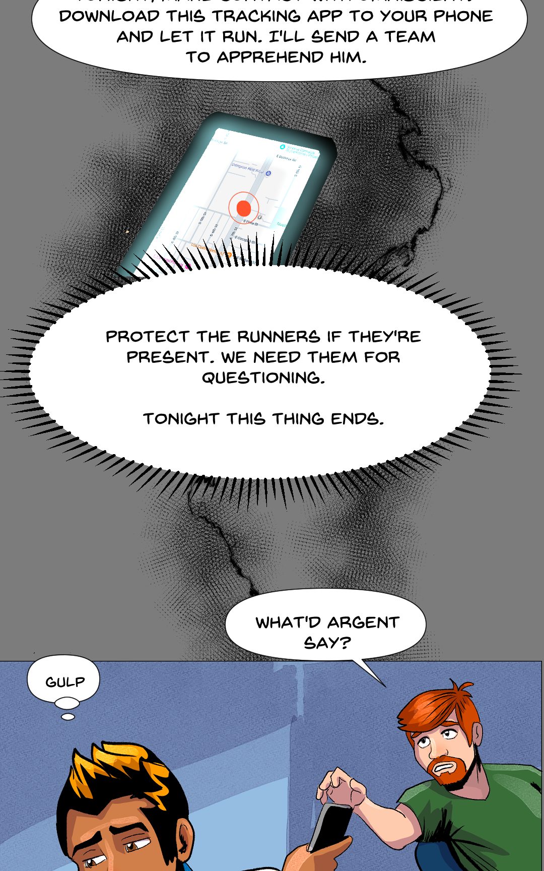 The net closes panel 16