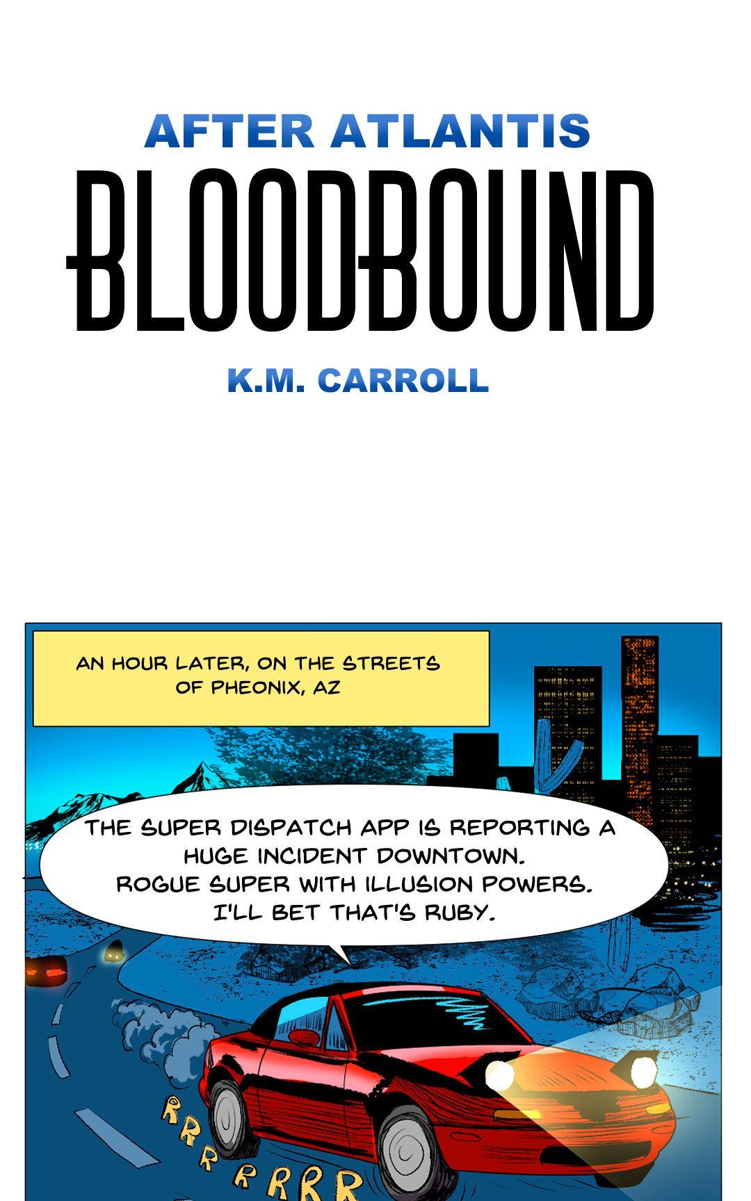 Superhero Antics panel 1