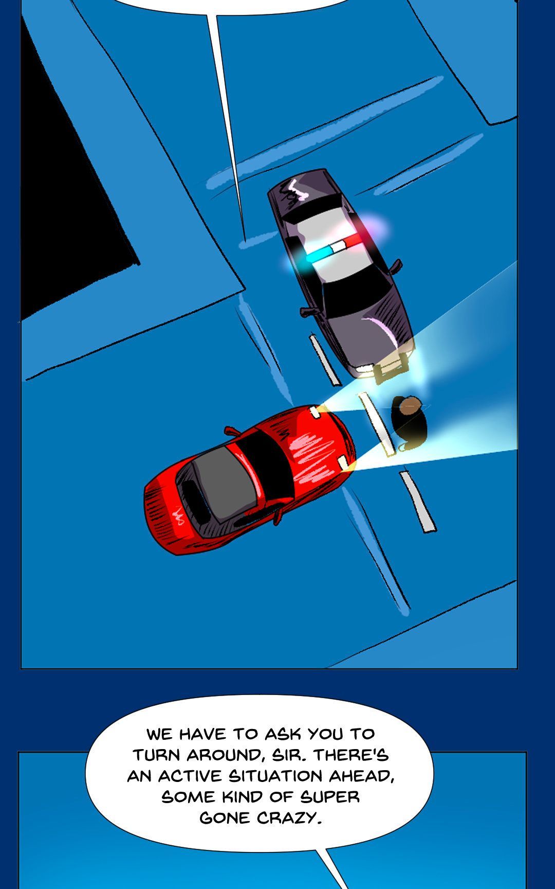 Superhero Antics panel 5