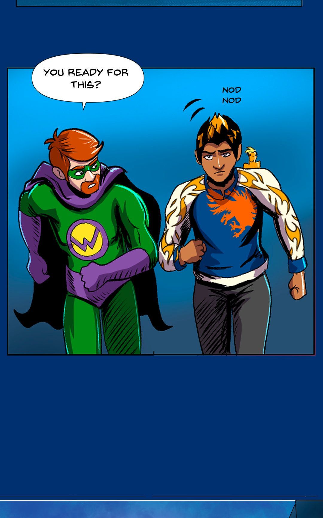 Superhero Antics panel 8