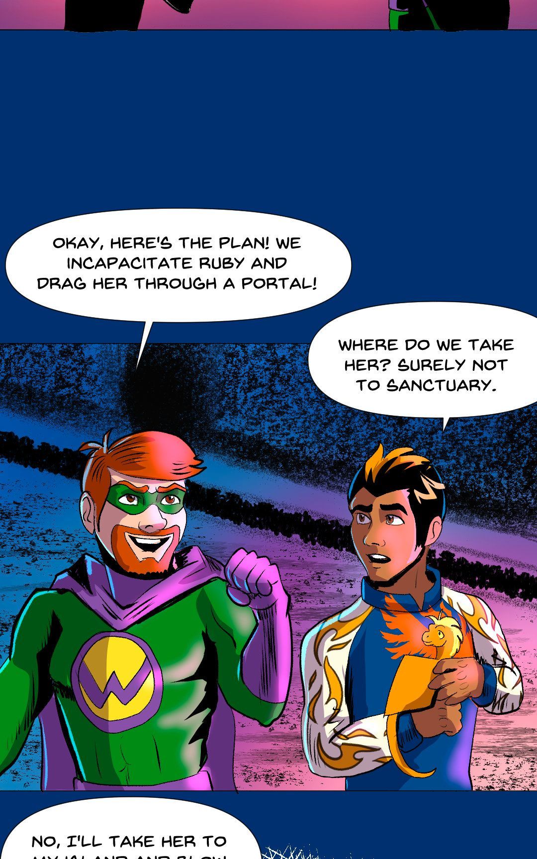 Superhero Antics panel 10
