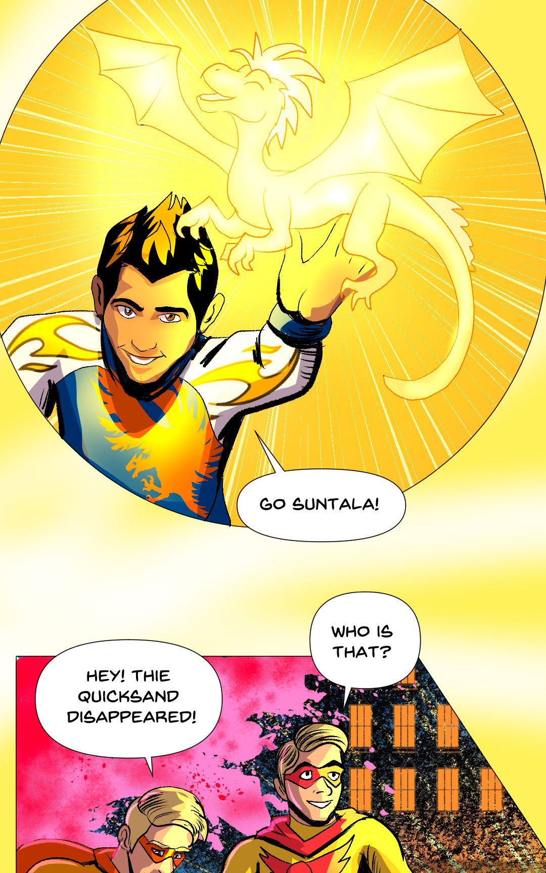 Superhero Antics panel 12