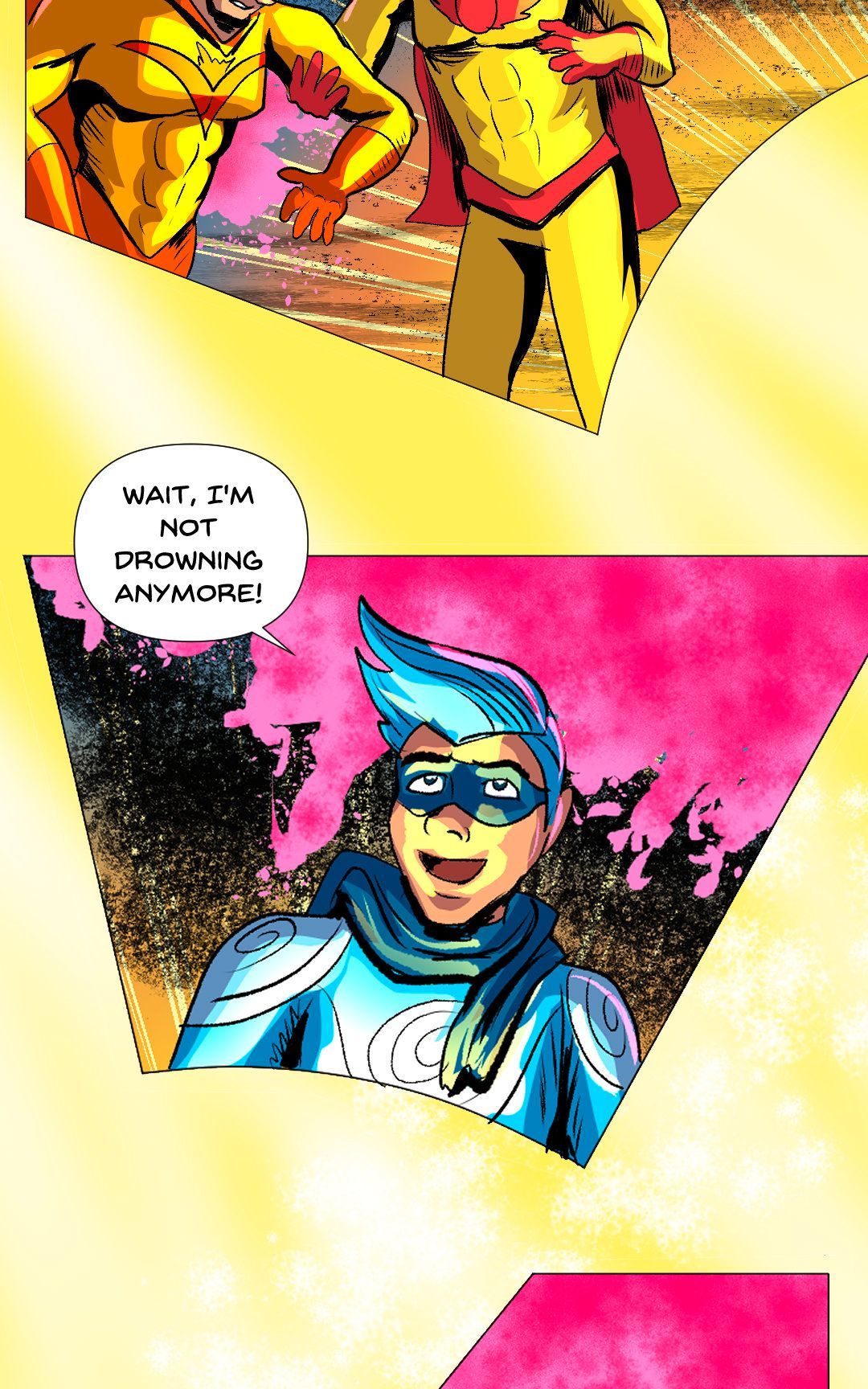 Superhero Antics panel 13
